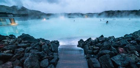 Geothermal Spa Blue Lagoon In Reykjavik Iceland Stock Image Image Of Lagoon Couple 200060363