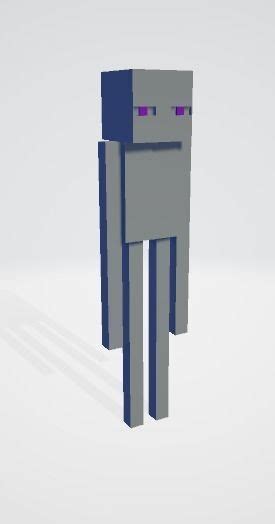 Minecraft Enderman 3d Model Cgtrader