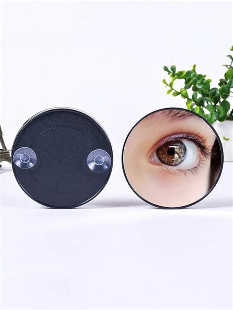 1pc Portable Magnifying Mirror With High Definition Suction Cup Makeup Mirror 5x10x