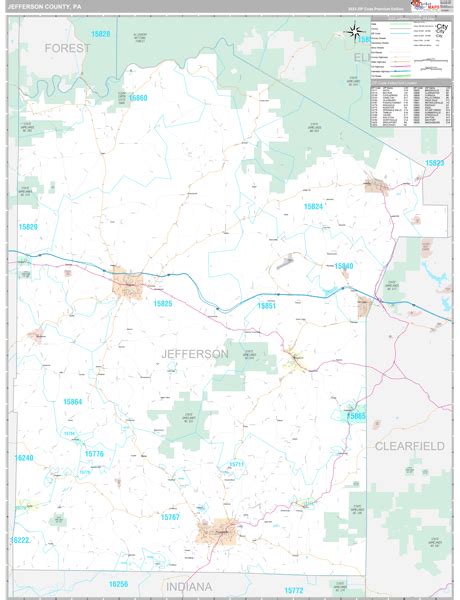 Jefferson County Pa Maps