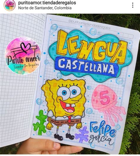 Cuadernos Bob Esponja Caratulas Para Cuadernos Escolares Formas De