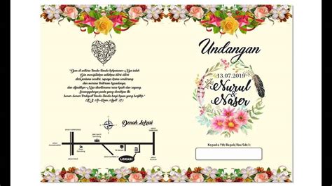 Detail Desain Undangan Pernikahan Cdr Koleksi Nomer 9