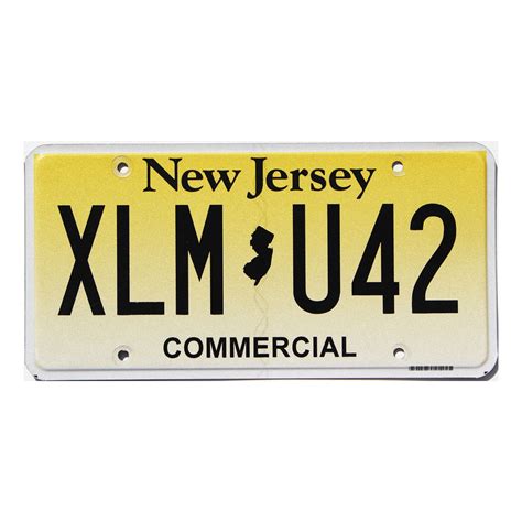 2021 New Jersey Commercial Xlmu42 Nj License Plates