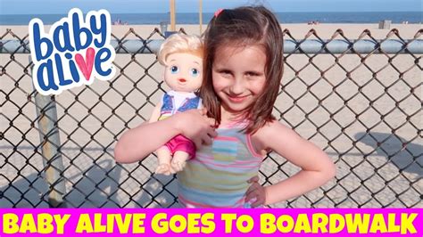 Baby Alive Goes To Boardwalk Arcade Theplussideofthings Youtube