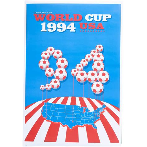 Vintage Fifa World Cup Poster Usa 1994