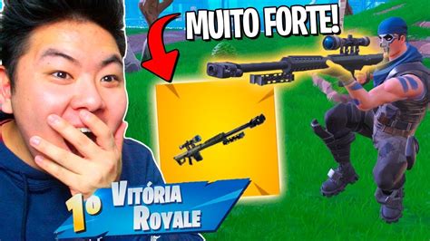 Encontrei A Nova Sniper Pesada E Est Um Absurdo Fortnite Battle