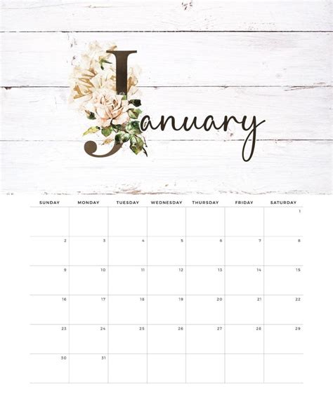 Free Printable 2022 Farmhouse Calendar The Cottage Market