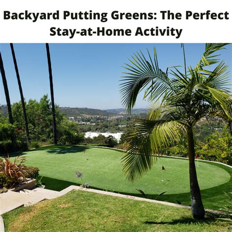 Backyard Putting Greens The Perfect Stay At Home Activity Prolawn Turf