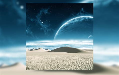Wallpaper Sand Space Stars Landscape The Universe Desert Planet