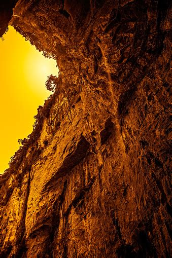 Stunning Rocky Arch Fissure In Wulong National Park Stock Photo