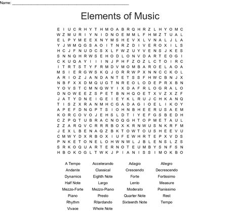 Free Printable Music Word Searches Free Printable