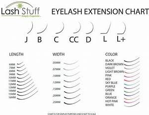 Eyelash Extension Size Chart Lash Stuff