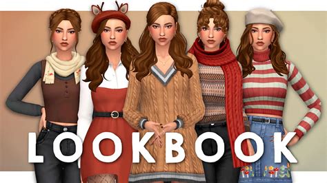 Fall Lookbook Sims 4 Create A Sim Full Cc List Youtube Sims 4 Images