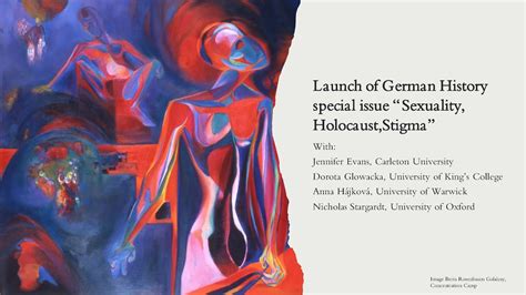 German History Special Issue Launch Sexuality Holocaust Stigma University Of King S