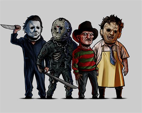 Michael Myers Leatherface Jason Voorhees No Lives Matter Horror Killers