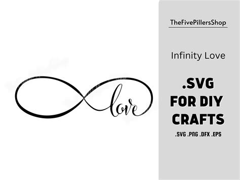 Love Svg Infinity Love Love Script With Infinity Symbol Svg Etsy