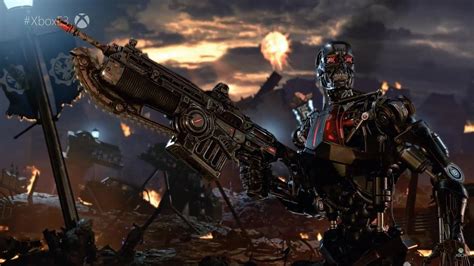Gears Of War 5 Terminator Dark Fate Gameplay Trailer 1080p Hd Youtube