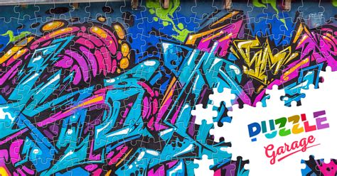 Graffiti Abstraction Jigsaw Puzzle Art Graffiti Puzzle Garage