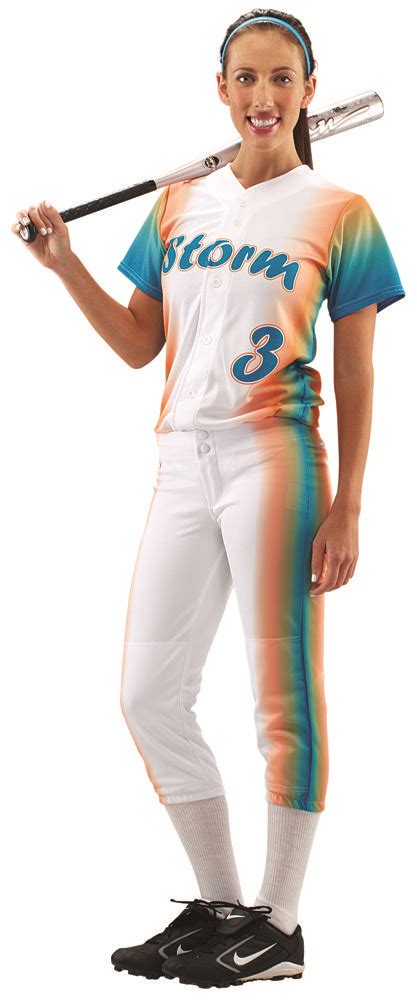 spectrum prosphere fully sublimated full button down softball jersey softball uniforms