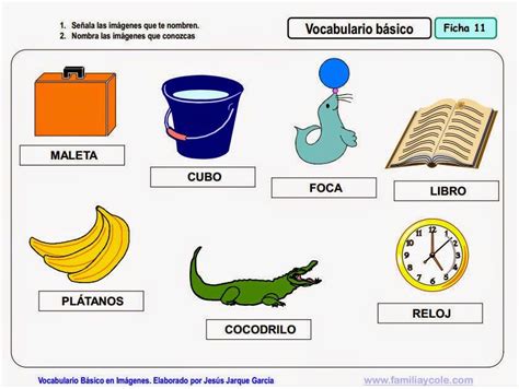 Vocabulario En Imágenes Maestra De Infantil Y Primaria Vocabulario