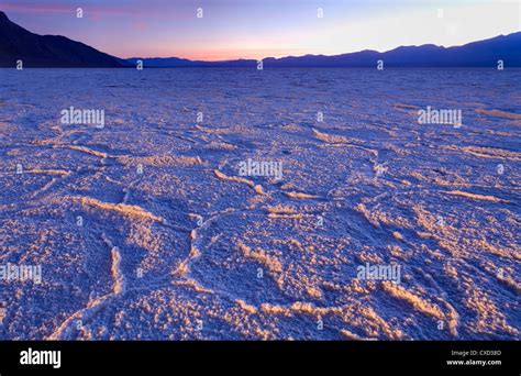 Badwater Salt Flats In Death Valley National Park California United
