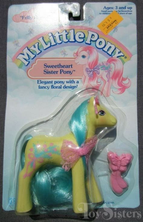Vintage My Little Pony Sweetheart Sister Frilly Flower Toy Sisters
