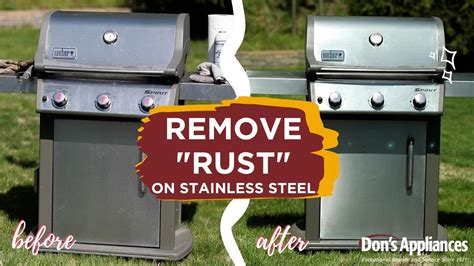 How To Remove Rust Oxidation From Your Stainless Steel Grill Youtube