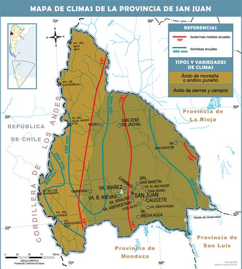 Climatic Map Of The Province Of San Juan Argentina Gifex My XXX Hot Girl