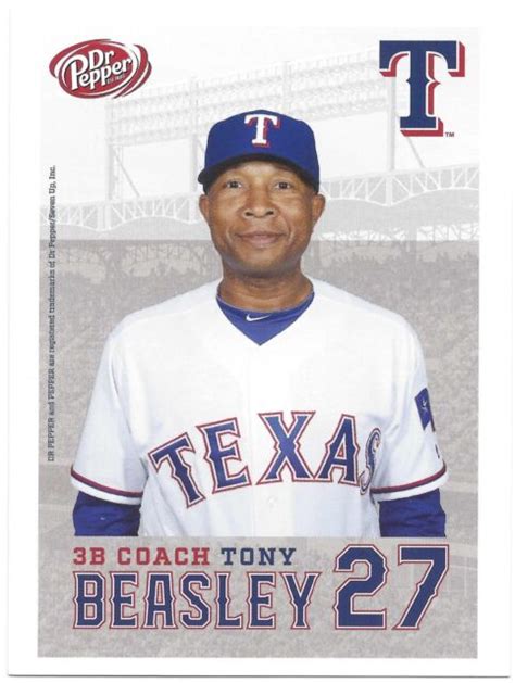 2016 Texas Rangers Dr Pepper Rangers Tony Beasley Postcard Sga Ebay