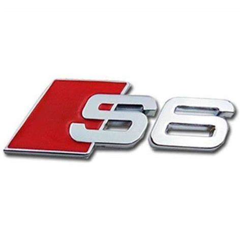 S6 Trunk Emblem For Audi S Line Silver Metal Car