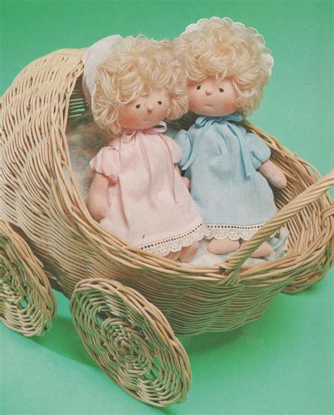 Pdf Digital Vintage Sewing Pattern Baby Twins Stuffed Soft