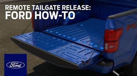 Remote Tailgate Release Ford How To Ford Youtube