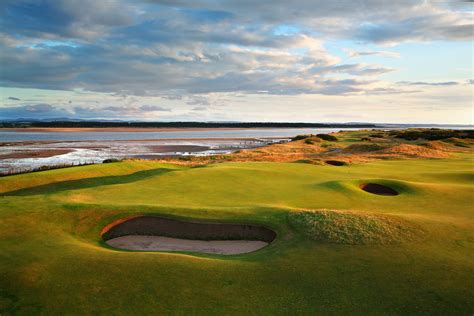 The Beautiful 11th Of The Old Course St Andrews Runs Along The