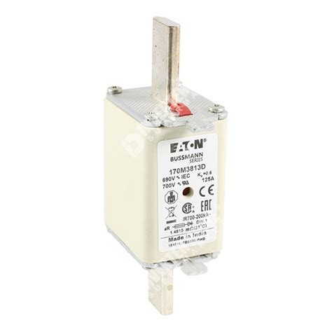 Eaton Bussman 125a High Speed Din 1 Fuse 170m3811d Fuses For Dc Drives