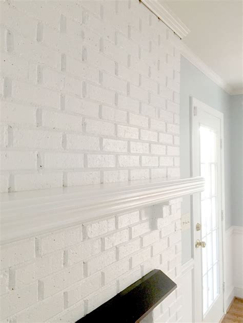 Painting Our Brick Fireplace White Emily A Clark