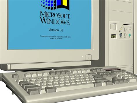 Vintage Old Desktop Pc 3d Model In Computer 3dexport