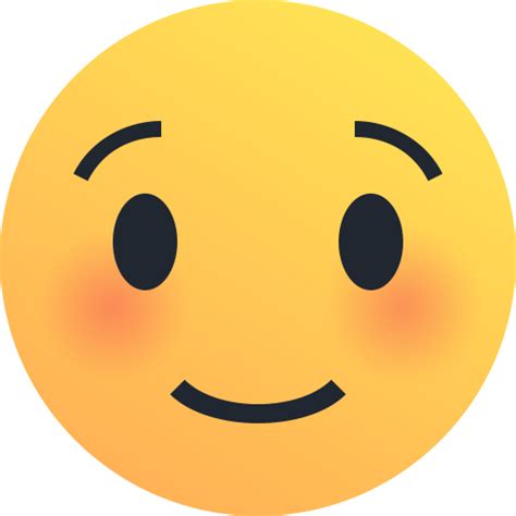 Blush Emoji Reaction Smile Emoticon Shy Icon