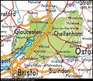 Map of Gloucestershire, England, UK Map, UK Atlas