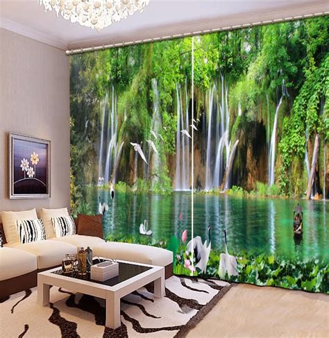 3d Curtains Nature Scenery Curtains For The Living Room Bedroom