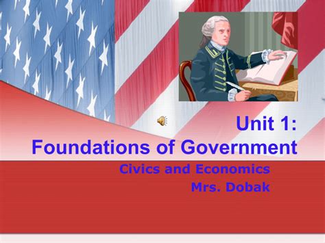 Unit 1 Foundations Of Government