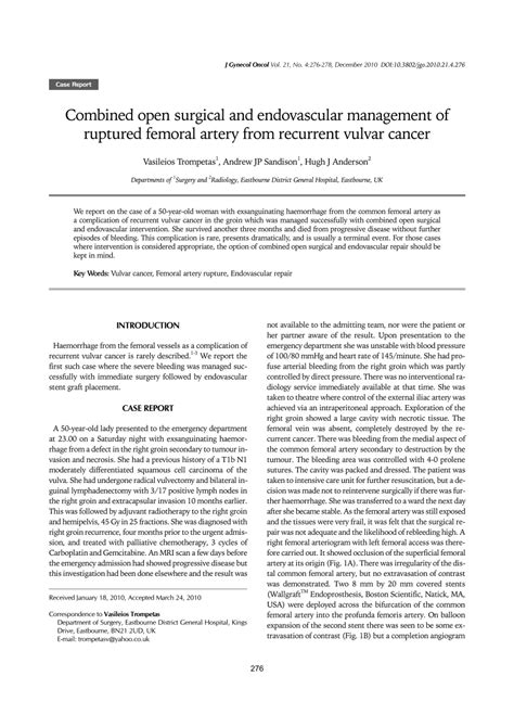 Pdf Combined Open Surgical And Endovascular Management Of Ruptured