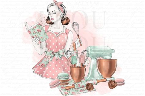 Kitchen Clipart Bakery Clip Art Cooking Graphics Baking Etsy