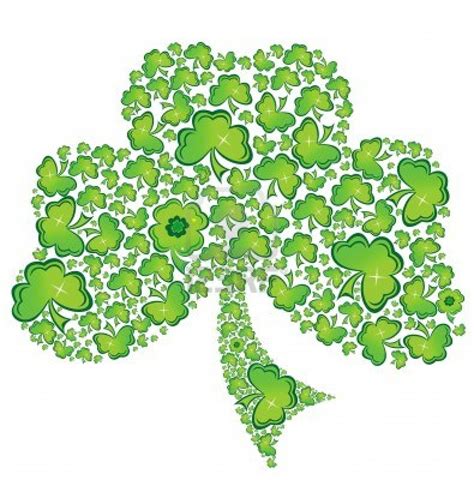 Four Leaf Clover Irish Flag Clip Art Library