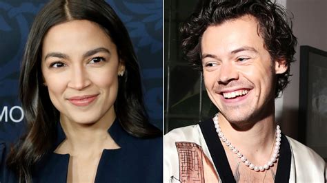 Aoc Praises Harry Styles For Donning Dress On Vogue Cover