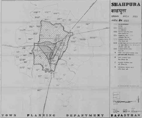 Shahpura Urban Area 2023 Map Master Plans India