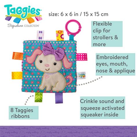 Taggies Buddy Dog Character Blanket 13x13 · Mary Meyer Stuffed Toys