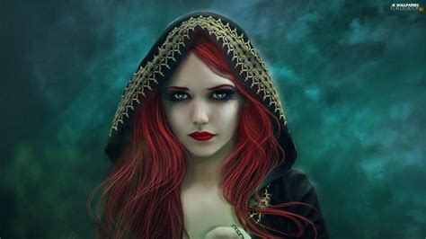 Find the best hood backgrounds on getwallpapers. girl, Hair, hood, Red - For desktop wallpapers: 1920x1080
