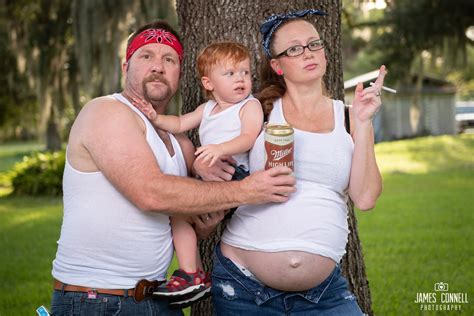 White Trash Redneck Maternity Photo Session In Florida
