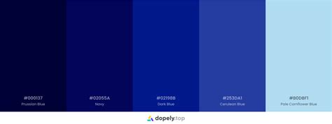 Blue Color Palette Code Bornmodernbaby