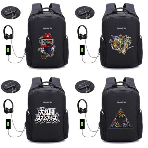 Super Smash Brothers Antitheft Backpack Safeguard Yourself Nintendo